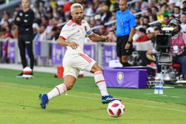 Flamengo Eintracht Frankfurt 'a karşı 12 Ocak 2019 Cumartesi günü Orlando City Stadyumu' nda. Fotoğraf: Marty Jean-Louis