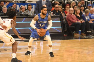Orlando Magic 14 Mart 2019 Perşembe günü Orlando Florida 'daki Amway Center' da Cleveland Cavaliers 'a ev sahipliği yaptı. Fotoğraf: Marty Jean-Louis
