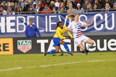 SheBelieves Kupası Finali, 5 Mart 2019 'da Tampa Florida Raymond James Stadyumu' nda ABD ile Brezilya arasında oynanacak. Fotoğraf: Marty Jean-Louis