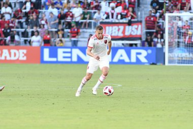 Flamengo Eintracht Frankfurt 'a karşı 12 Ocak 2019 Cumartesi günü Orlando City Stadyumu' nda. Fotoğraf: Marty Jean-Louis