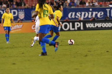 SheBelieves Kupası Finali, 5 Mart 2019 'da Tampa Florida Raymond James Stadyumu' nda ABD ile Brezilya arasında oynanacak. Fotoğraf: Marty Jean-Louis