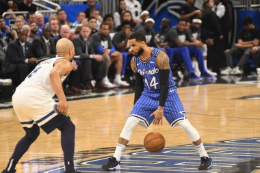 Orlando Magic, 7 Şubat 2019 'da Orlando, Florida' da Amway Arena 'da Minnesota Timberwolves' a ev sahipliği yapar. Fotoğraf: Marty Jean-Louis
