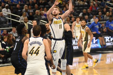 Orlando Magic, 31 Ocak 2019 tarihinde Orlando Florida 'daki Amway Center' da Indiana Pacers 'a ev sahipliği yapmaktadır. Fotoğraf: Marty Jean-Louis