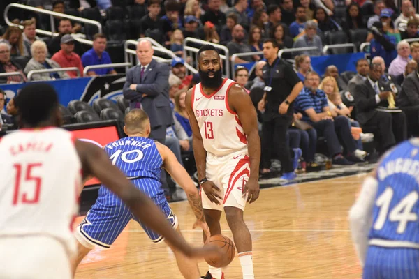 Orlando Magic Hostí Houston Rockets Amway Aréně Neděli Ledna2019 Photo — Stock fotografie