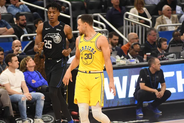 Orlando Magic Φιλοξενούν Τους Golden State Warriors Στο Amway Center — Φωτογραφία Αρχείου