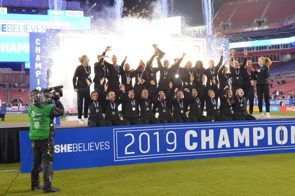 Shebelieves Cup Στεφανώνει Την Αγγλία Πρωταθλήτρια Στο Raymond James Stadium — Φωτογραφία Αρχείου