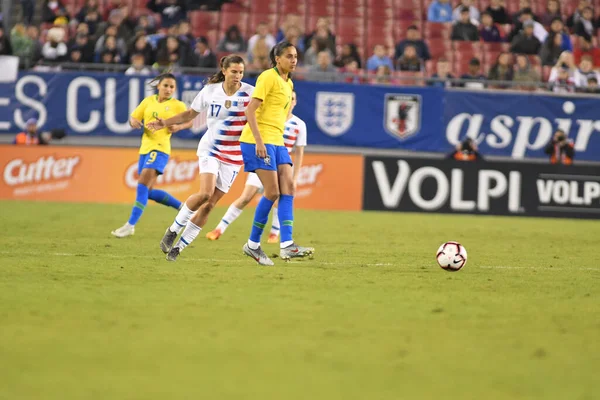 Shebelieves Cup Finale Mit Den Usa Gegen Brasilien Raymond James — Stockfoto