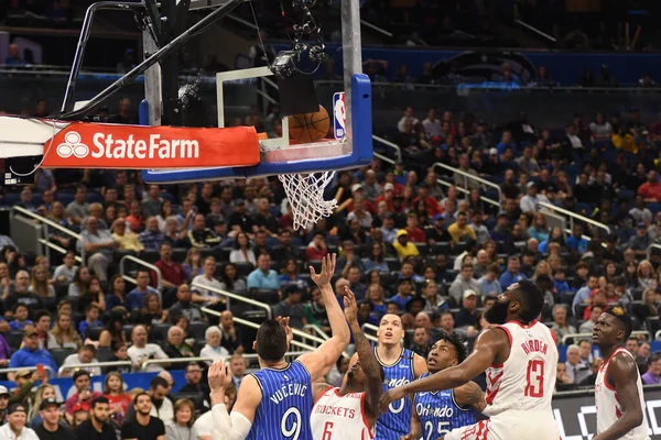 Orlando Magic Φιλοξενεί Τους Houston Rockets Στο Amway Arena Την — Φωτογραφία Αρχείου