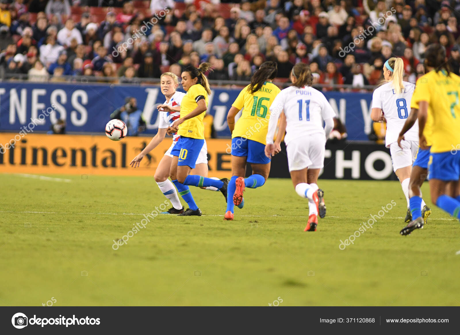 Shebelieves Cup Final Usa Brazil Raymond James Stadium Tampa Florida Stock Editorial Photo