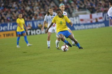 SheBelieves Kupası Finali, 5 Mart 2019 'da Tampa Florida Raymond James Stadyumu' nda ABD ile Brezilya arasında oynanacak. Fotoğraf: Marty Jean-Louis