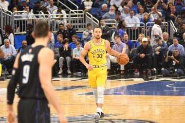 Orlando Magic, 28 Şubat 2019 'da Orlando Florida' daki Amway Center 'da Golden State Warriors' a ev sahipliği yaptı. Fotoğraf: Marty Jean-Louis