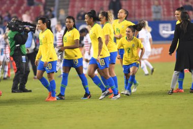 SheBelieves Kupası Finali, 5 Mart 2019 'da Tampa Florida Raymond James Stadyumu' nda ABD ile Brezilya arasında oynanacak. Fotoğraf: Marty Jean-Louis