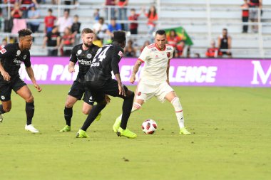Flamengo Eintracht Frankfurt 'a karşı 12 Ocak 2019 Cumartesi günü Orlando City Stadyumu' nda. Fotoğraf: Marty Jean-Louis