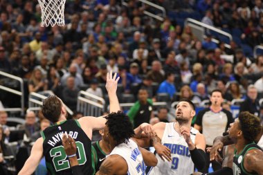 Orlando Magic 12 Ocak 2019 tarihinde Boston Celtics 'e Amway Stadyumu' nda ev sahipliği yaptı. Fotoğraf: Marty Jean-Louis