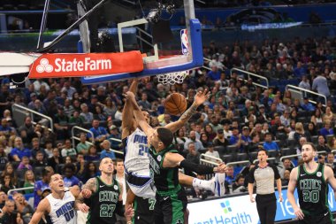Orlando Magic 12 Ocak 2019 tarihinde Boston Celtics 'e Amway Stadyumu' nda ev sahipliği yaptı. Fotoğraf: Marty Jean-Louis