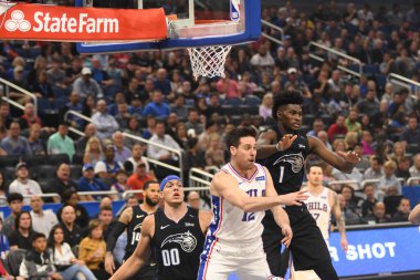 Orlando Magic, 25 Mart 2019 tarihinde Orlando Florida 'daki Amway Arena' da Philadelphia 76ers 'a ev sahipliği yaptı. Fotoğraf: Marty Jean-Louis