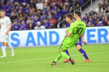 Orlando City 20 Şubat 2019 Çarşamba günü Orlando Fl 'daki Orlando City Stadyumu' nda New England 'a ev sahipliği yaptı. Fotoğraf: Marty Jean-Louis