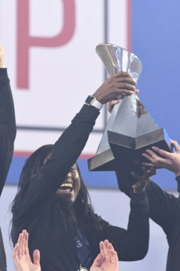 SheBelieves Kupası, 5 Mart 2019 tarihinde Tampa Florida Raymond James Stadyumu 'nda İngiltere' yi şampiyon ilan etmiştir. Fotoğraf: Marty Jean-Louis