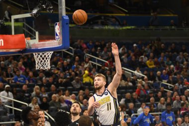 Orlando Magic, 31 Ocak 2019 tarihinde Orlando Florida 'daki Amway Center' da Indiana Pacers 'a ev sahipliği yapmaktadır. Fotoğraf: Marty Jean-Louis