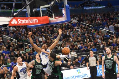 Orlando Magic 12 Ocak 2019 tarihinde Boston Celtics 'e Amway Stadyumu' nda ev sahipliği yaptı. Fotoğraf: Marty Jean-Louis