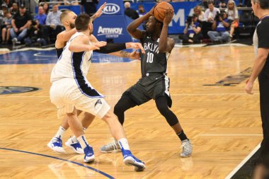 Orlando Magic, 2 Şubat 2019 tarihinde Orlando Florida 'daki Amway Center' da Brooklyn Nets 'e ev sahipliği yapmaktadır. Fotoğraf: Marty Jean-Louis