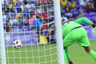 Flamengo Eintracht Frankfurt 'a karşı 12 Ocak 2019 Cumartesi günü Orlando City Stadyumu' nda. Fotoğraf: Marty Jean-Louis