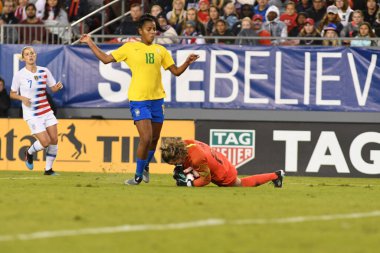 SheBelieves Kupası Finali, 5 Mart 2019 'da Tampa Florida Raymond James Stadyumu' nda ABD ile Brezilya arasında oynanacak. Fotoğraf: Marty Jean-Louis