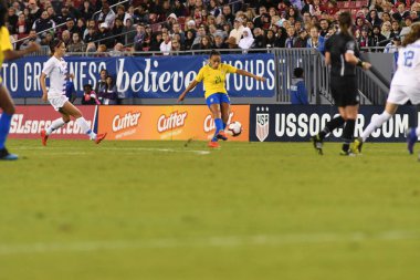 SheBelieves Kupası Finali, 5 Mart 2019 'da Tampa Florida Raymond James Stadyumu' nda ABD ile Brezilya arasında oynanacak. Fotoğraf: Marty Jean-Louis
