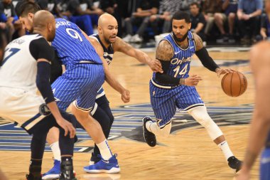 Orlando Magic, 7 Şubat 2019 'da Orlando, Florida' da Amway Arena 'da Minnesota Timberwolves' a ev sahipliği yapar. Fotoğraf: Marty Jean-Louis