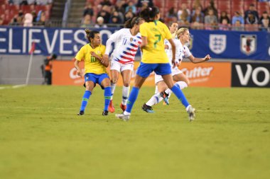SheBelieves Kupası Finali, 5 Mart 2019 'da Tampa Florida Raymond James Stadyumu' nda ABD ile Brezilya arasında oynanacak. Fotoğraf: Marty Jean-Louis