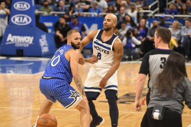 Orlando Magic, 7 Şubat 2019 'da Orlando, Florida' da Amway Arena 'da Minnesota Timberwolves' a ev sahipliği yapar. Fotoğraf: Marty Jean-Louis