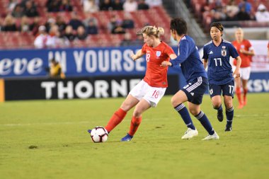 Japonya, İngiltere 'ye karşı Raymond James Stadyumu' nda 5 Mart 2019 'da Tampa Florida' da. Fotoğraf: Marty Jean-Louis