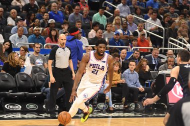 Orlando Magic, 25 Mart 2019 tarihinde Orlando Florida 'daki Amway Arena' da Philadelphia 76ers 'a ev sahipliği yaptı. Fotoğraf: Marty Jean-Louis