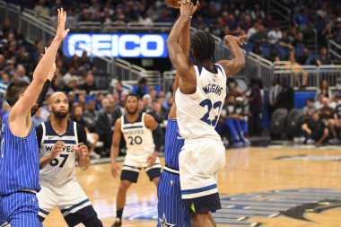 Orlando Magic, 7 Şubat 2019 'da Orlando, Florida' da Amway Arena 'da Minnesota Timberwolves' a ev sahipliği yapar. Fotoğraf: Marty Jean-Louis