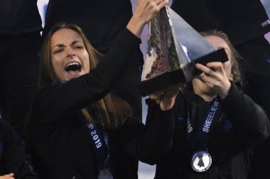 SheBelieves Kupası, 5 Mart 2019 tarihinde Tampa Florida Raymond James Stadyumu 'nda İngiltere' yi şampiyon ilan etmiştir. Fotoğraf: Marty Jean-Louis