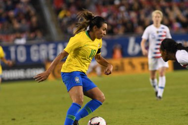 SheBelieves Kupası Finali, 5 Mart 2019 'da Tampa Florida Raymond James Stadyumu' nda ABD ile Brezilya arasında oynanacak. Fotoğraf: Marty Jean-Louis