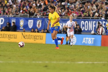 SheBelieves Kupası Finali, 5 Mart 2019 'da Tampa Florida Raymond James Stadyumu' nda ABD ile Brezilya arasında oynanacak. Fotoğraf: Marty Jean-Louis