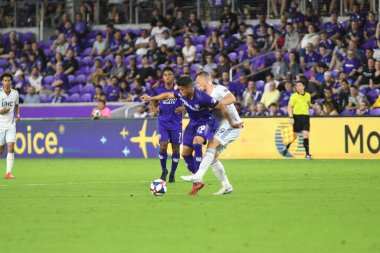 Orlando City 20 Şubat 2019 Çarşamba günü Orlando Fl 'daki Orlando City Stadyumu' nda New England 'a ev sahipliği yaptı. Fotoğraf: Marty Jean-Louis