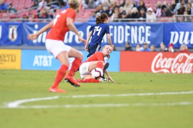 Japonya, İngiltere 'ye karşı Raymond James Stadyumu' nda 5 Mart 2019 'da Tampa Florida' da. Fotoğraf: Marty Jean-Louis