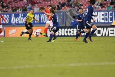 Japonya, İngiltere 'ye karşı Raymond James Stadyumu' nda 5 Mart 2019 'da Tampa Florida' da. Fotoğraf: Marty Jean-Louis