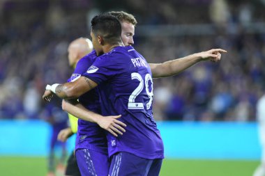 Orlando City 20 Şubat 2019 Çarşamba günü Orlando Fl 'daki Orlando City Stadyumu' nda New England 'a ev sahipliği yaptı. Fotoğraf: Marty Jean-Louis