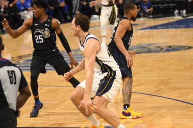 Orlando Magic, 31 Ocak 2019 tarihinde Orlando Florida 'daki Amway Center' da Indiana Pacers 'a ev sahipliği yapmaktadır. Fotoğraf: Marty Jean-Louis