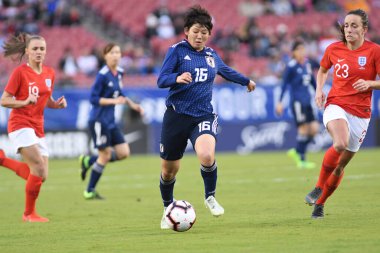 Japonya, İngiltere 'ye karşı Raymond James Stadyumu' nda 5 Mart 2019 'da Tampa Florida' da. Fotoğraf: Marty Jean-Louis