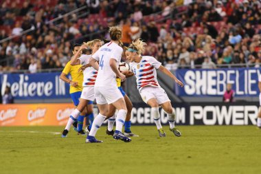 SheBelieves Kupası Finali, 5 Mart 2019 'da Tampa Florida Raymond James Stadyumu' nda ABD ile Brezilya arasında oynanacak. Fotoğraf: Marty Jean-Louis