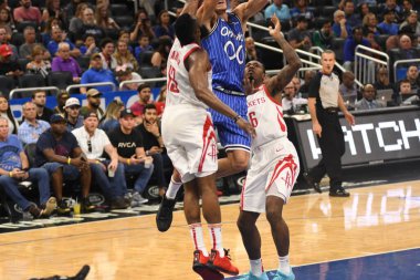 Orlando Magic, Houston Rockets 'a 13 Ocak 2019 tarihinde Amway Arena' da ev sahipliği yaptı. Fotoğraf: Marty Jean-Louis