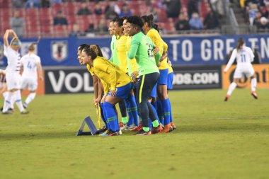 SheBelieves Kupası Finali, 5 Mart 2019 'da Tampa Florida Raymond James Stadyumu' nda ABD ile Brezilya arasında oynanacak. Fotoğraf: Marty Jean-Louis