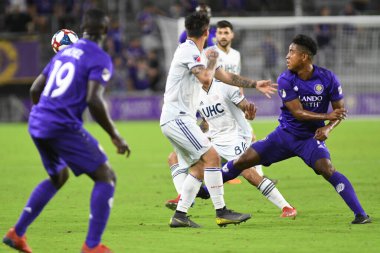 Orlando City 20 Şubat 2019 Çarşamba günü Orlando Fl 'daki Orlando City Stadyumu' nda New England 'a ev sahipliği yaptı. Fotoğraf: Marty Jean-Louis
