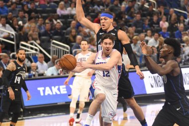 Orlando Magic, 25 Mart 2019 tarihinde Orlando Florida 'daki Amway Arena' da Philadelphia 76ers 'a ev sahipliği yaptı. Fotoğraf: Marty Jean-Louis