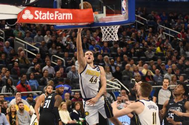 Orlando Magic, 31 Ocak 2019 tarihinde Orlando Florida 'daki Amway Center' da Indiana Pacers 'a ev sahipliği yapmaktadır. Fotoğraf: Marty Jean-Louis