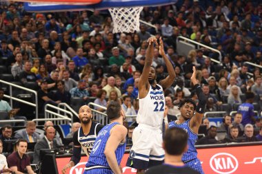Orlando Magic, 7 Şubat 2019 'da Orlando, Florida' da Amway Arena 'da Minnesota Timberwolves' a ev sahipliği yapar. Fotoğraf: Marty Jean-Louis